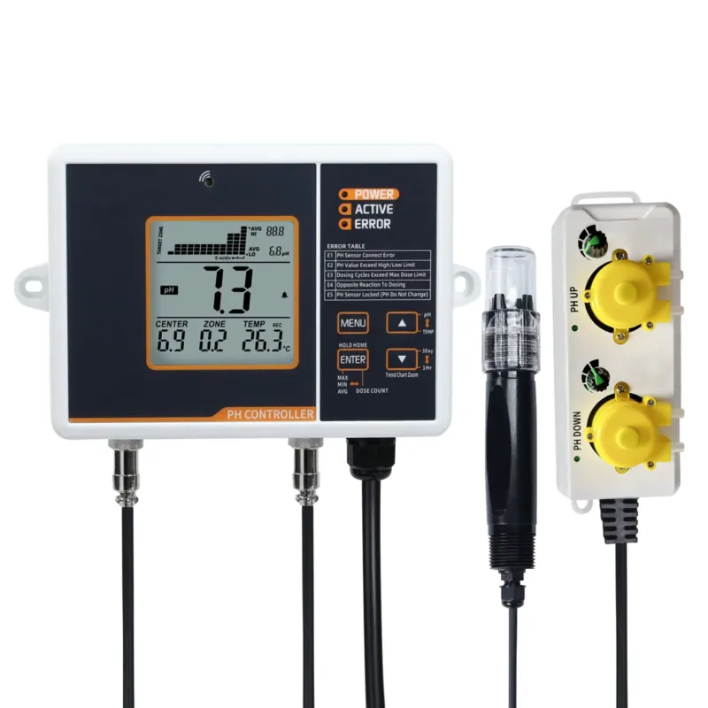 Aquarium Plant Factory - Fabrieksdirect digitale pH-controller met dubbele relaisuitgang,