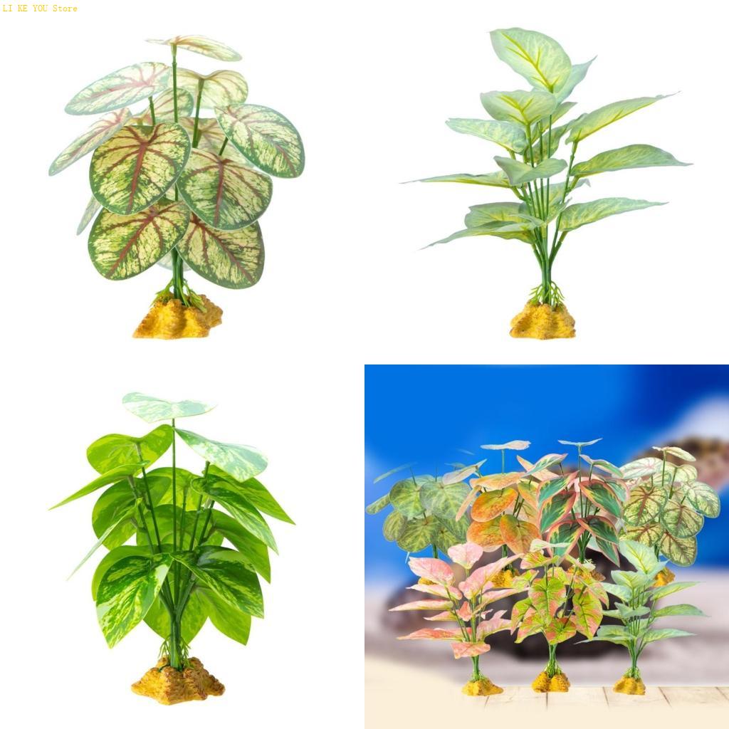 Planted Aquarium Jungle - W3JE Realistische Gras Decoratie voor Reptielen