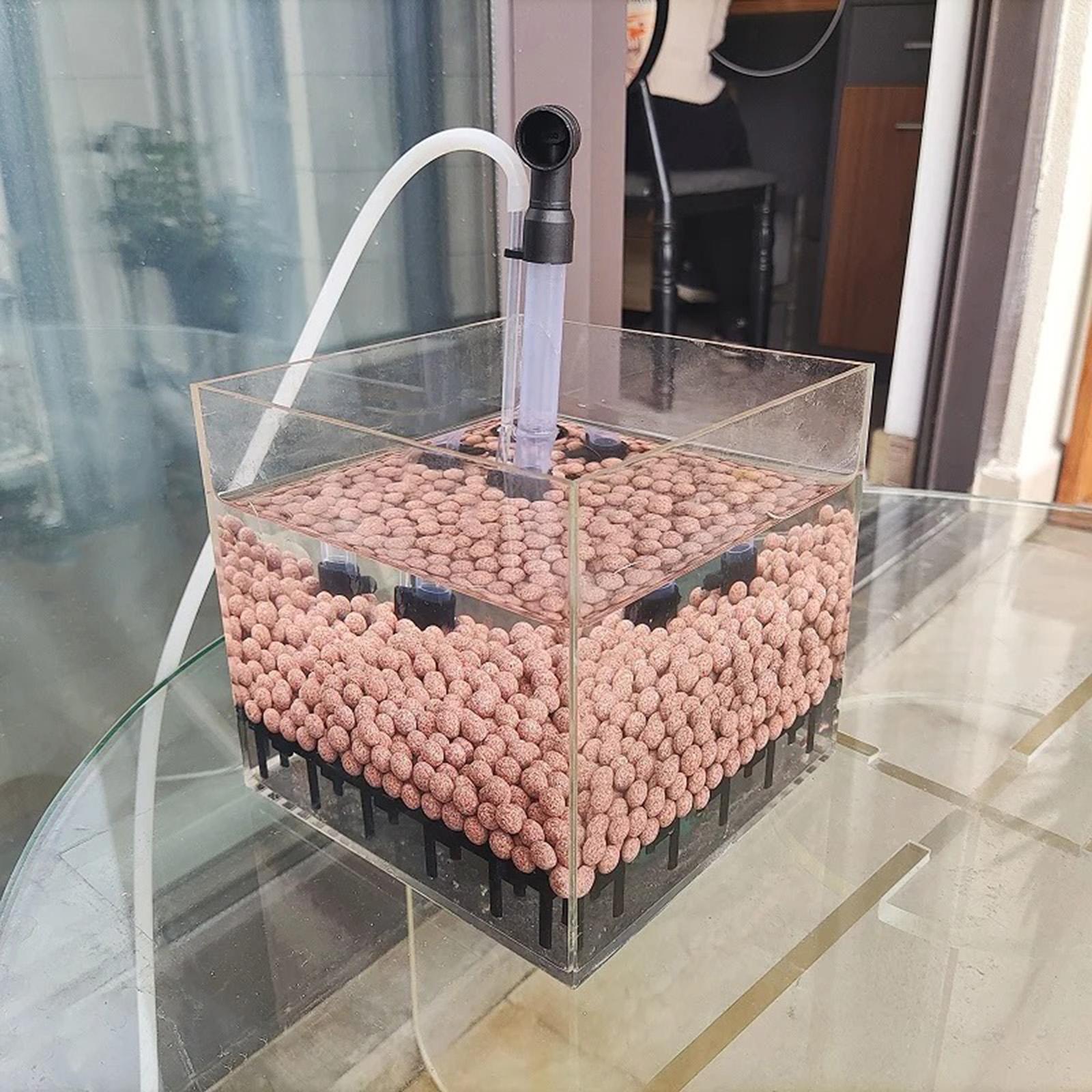 Planted Aquarium Undergravel Filter - Aquariumfilterbox Vierkant Transparant Acryl Ondergrondfilter Externe
