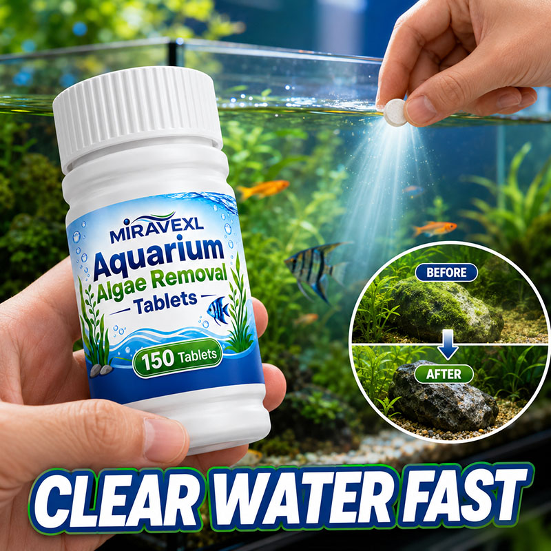 Planted Aquarium Tools - MIRAVEXL 150 Aquarium Algenverwijderingstabletten, Veilige Algenbestrijder,