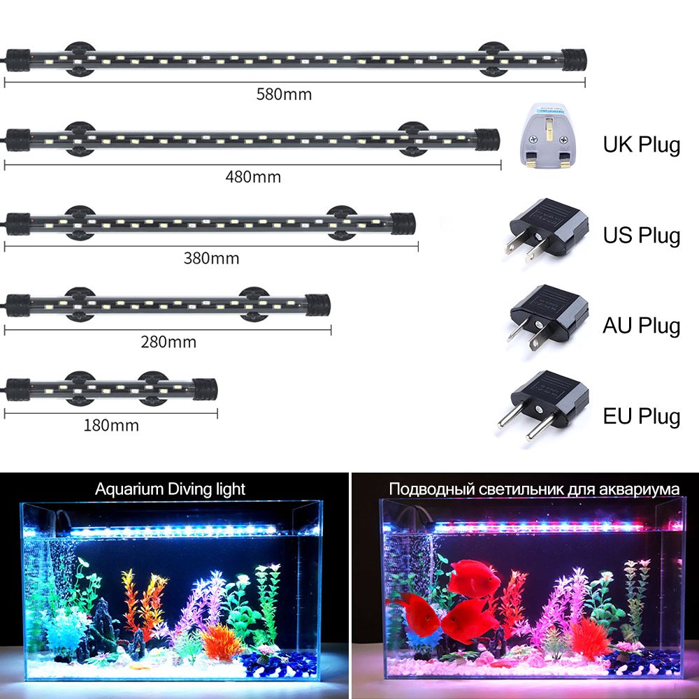 Aquarium Planted Tank Light - 90-260V Aquarium Licht LED Waterdicht Aquarium