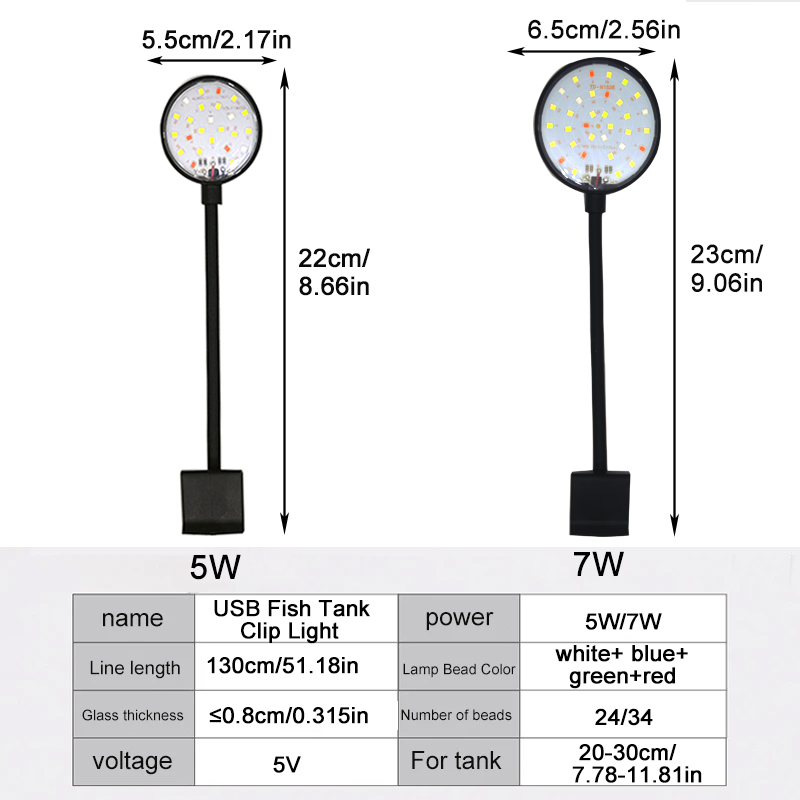 USB Aquarium LED-lamp Aquarium - Aquarium Planted Tank Light recensie en prijs