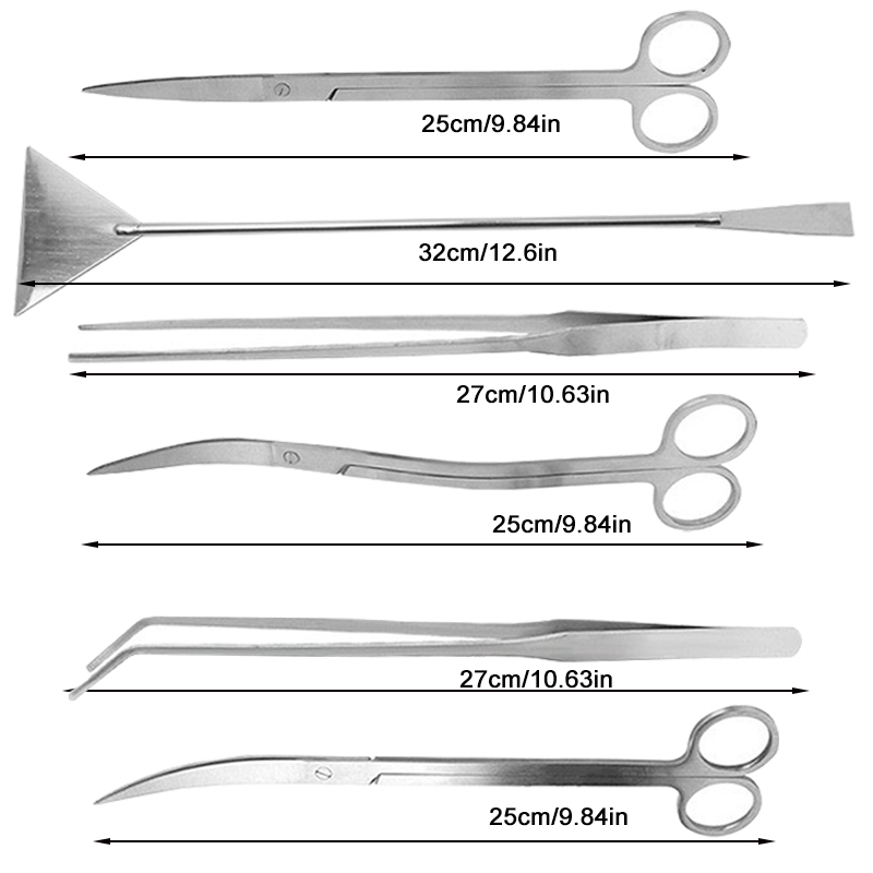 Aquariumschaar, pincet, gereed - Aquarium Plant Utensils recensie en prijs