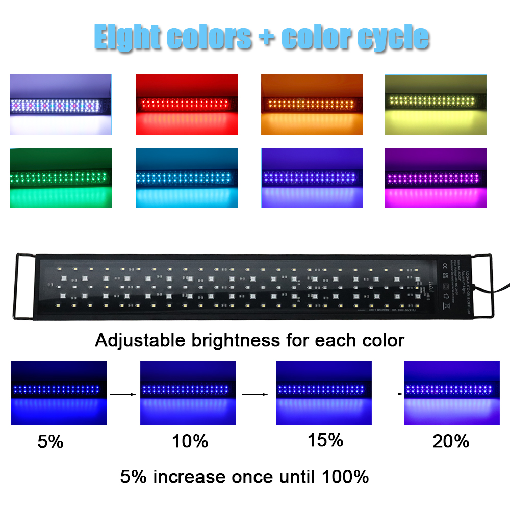 30-60cm Visbak 24/7 Volspectru - Aquarium Planted Tank Light recensie en prijs