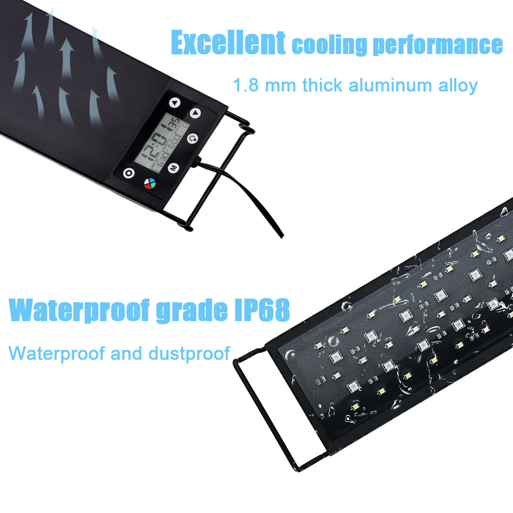30-60cm Visbak 24/7 Volspectru - Aquarium Planted Tank Light recensie en prijs