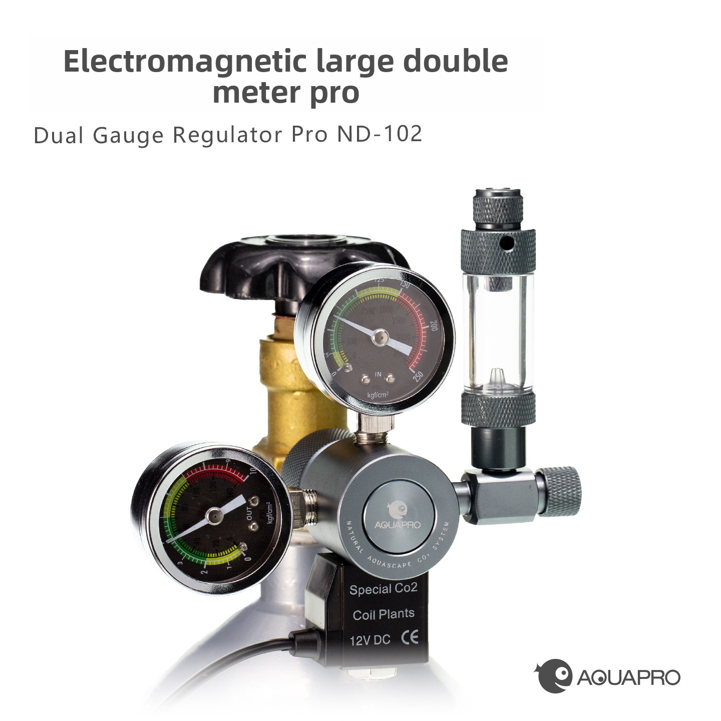 AQUAPRO Solenoid Dual Gauge CO - Aquarium Plant Uk recensie en prijs